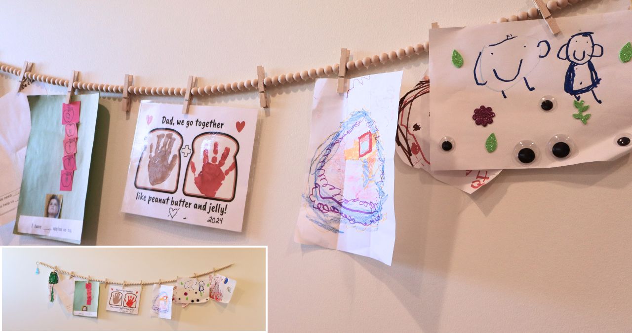 Diet Pepsi and my children’s artwork which keeps me grounded.
